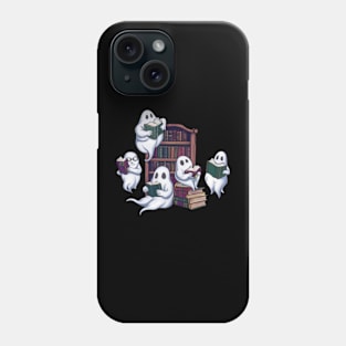 Ghosts Reading Books Phone Case