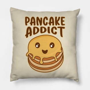 Pancake Addict Funny Kawaii Cake Lover Pillow