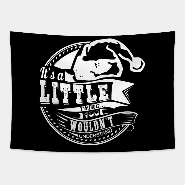 It's a Little thing - Hat Xmas Personalized Name Gift Tapestry by Cave Store