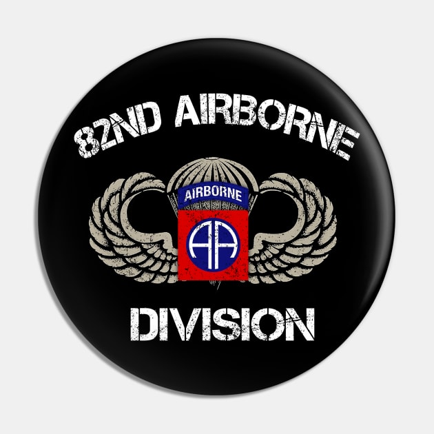 US Army 82nd AIRBORNE Division Veteran Vintage - Veterans Day Gift Pin by floridadori