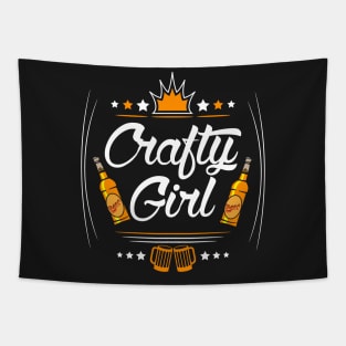 Crafty (Beer) Girl Tapestry