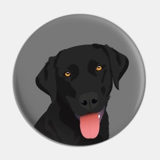 Adorable Black Lab Pin