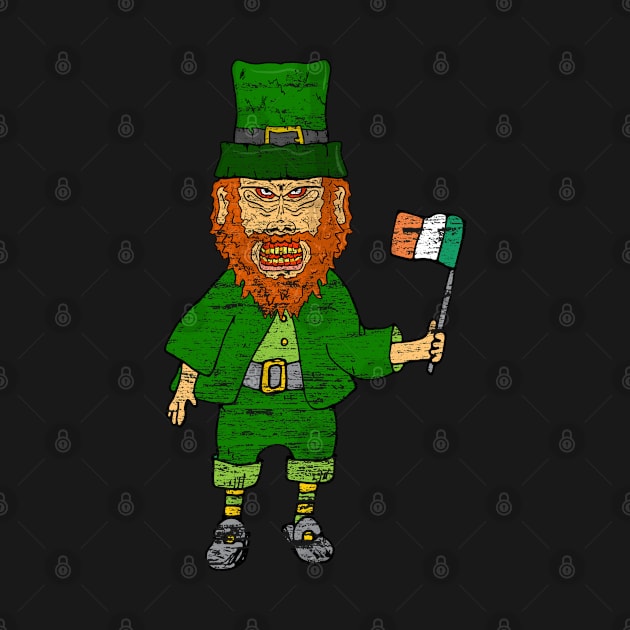 Creepy Staring Leprechaun St Paddys Day by Swagazon