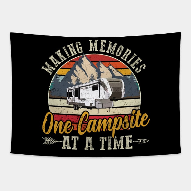Cute Making Memories One Campsite at A Time - Great Camping Tapestry by Johnathan Allen Wilson