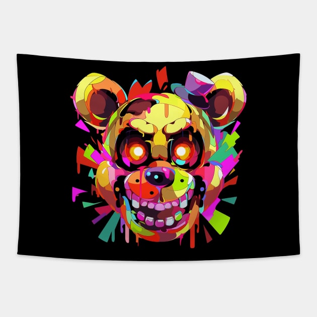 freddy fazbear Tapestry by sample the dragon