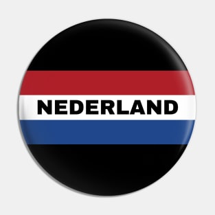 Nederland in Dutch Flag Pin