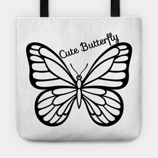 Black Cute Butterfly Tote