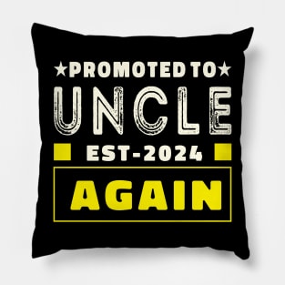 promoted to uncle 2024 again Pillow