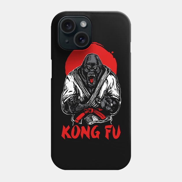 Kong Fu Phone Case by Planet of Tees