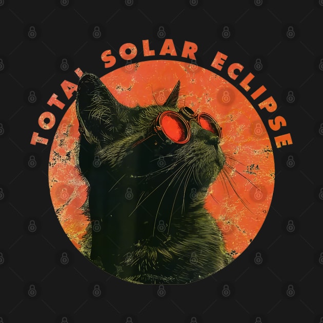 vintage cat eclipse by Illustration Planet