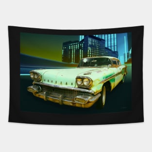 Pontiac Chieftain from 1958 in the City Tapestry