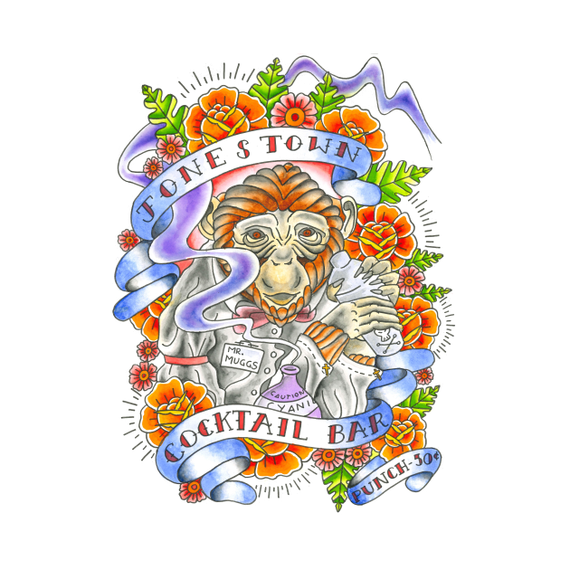 jonestown inspired tattoo design Last Podcast On The Left TShirt