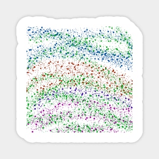 red blue green abstract splatter texture background Magnet