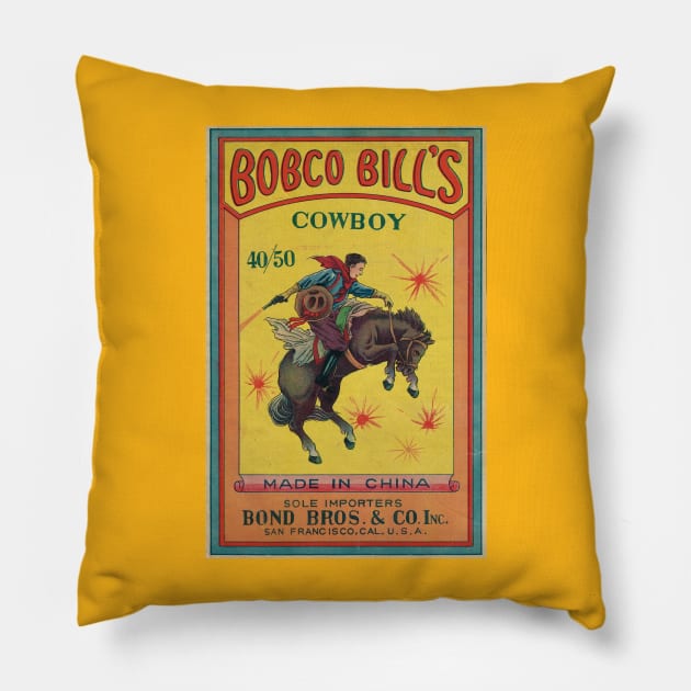 VINTAGE FIRECRACKER BOBCO BILLS Pillow by kakeanbacot