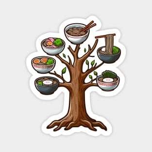 Cute Ramen Tree Magnet