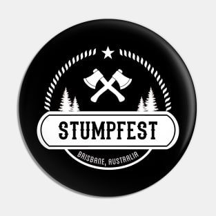 Stumpfest White Pin