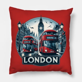 London Bus Pillow