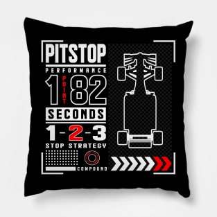 F1 Pitstop Design Edit Pillow