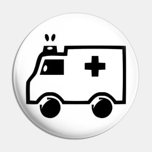 Ambulance Icon Pin