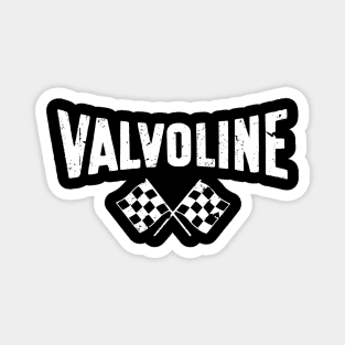 Valvoline racer vintage Hot Rod, Rat Rod Gasser, Racecar - white print Magnet