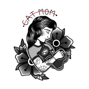 Tattooed ‘Cat Mom’ T-Shirt