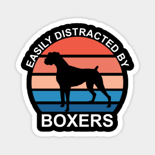 Easily Distracted By Boxers Magnet