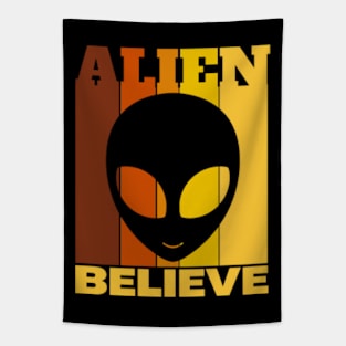 Retro Vintage Alien Tapestry