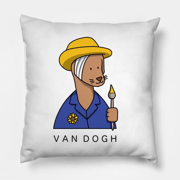 VAN DOGH Pillow by RogerHaus