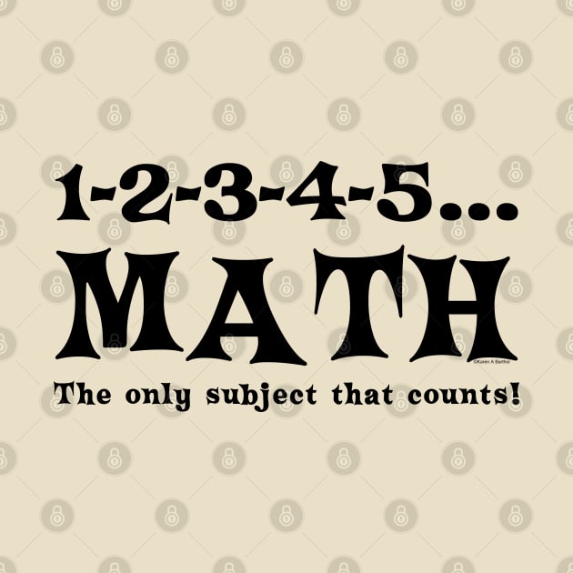 Black Math Counts by Barthol Graphics