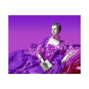 Madame de Pompadour in Pink and Purple T-Shirt