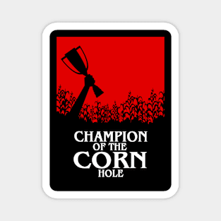 Funny Champion Cornhole Art Design Magnet