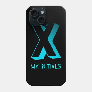 Letter X Initials Unique Name T-Shirt Phone Case