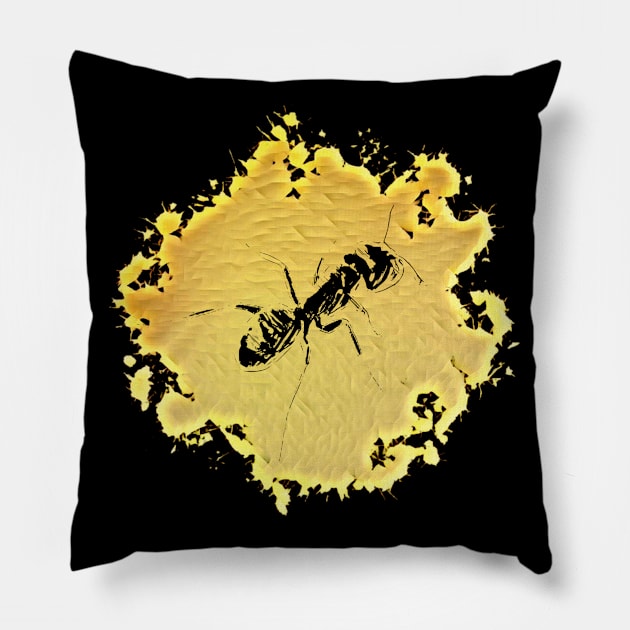 Ant Pillow by Nimmersatt