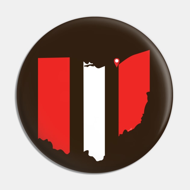 Cleveland Football Pin by doctorheadly