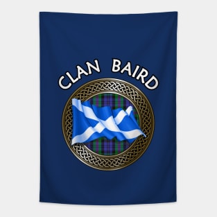 Clan Baird Crest & Tartan Knot Tapestry