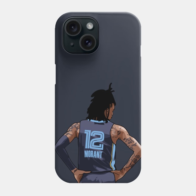 Ja Morant Vector Back Phone Case by qiangdade