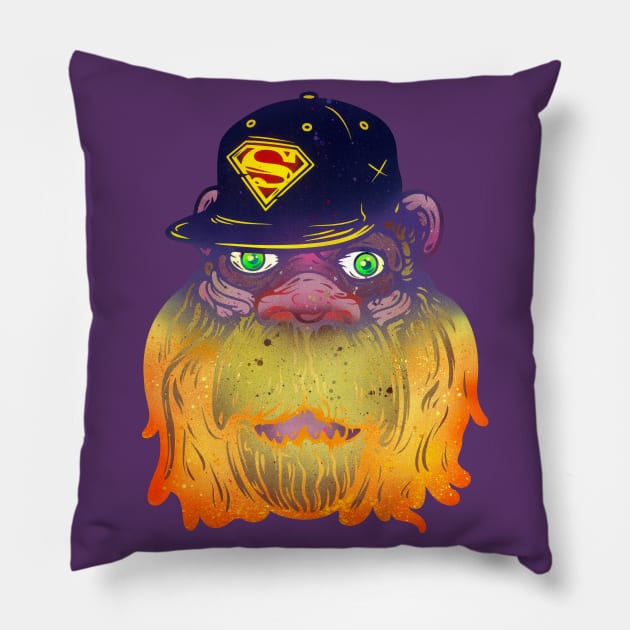 Super Squatch Pillow by BeeryMethod