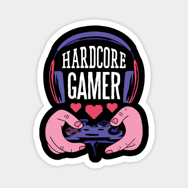 Hardcore Gamer Magnet by Juster00