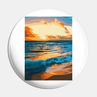 Pearl Beach Sunset - Landscape Pin