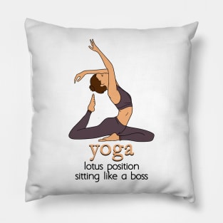 YOGA - Lotus position sitting like a boss Pillow