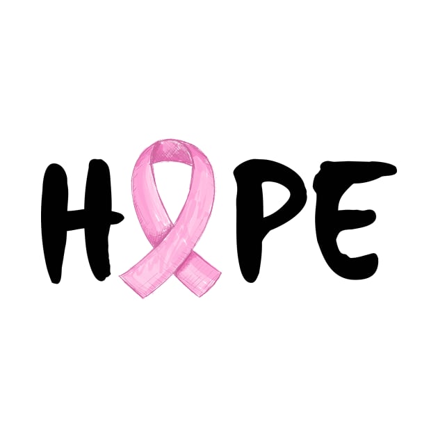 'Hope' Cancer Ribbon Awareness Shirt by ourwackyhome