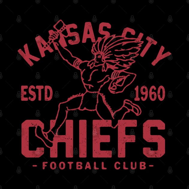 Kansas City Chiefs Retro 1 by Buck Tee by Buck Tee