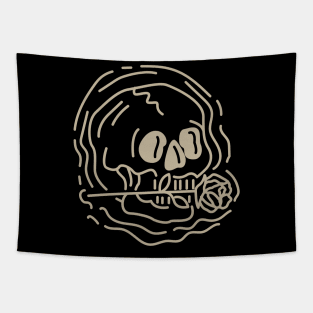 Skull and Roses Tapestry