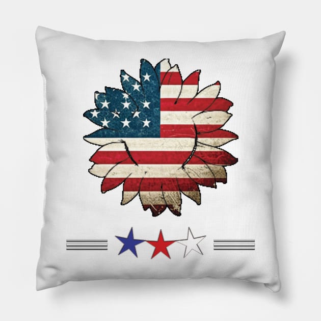 July 4th Pillow by TeeText