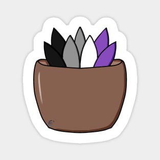 Asexual Pride Succulent Magnet