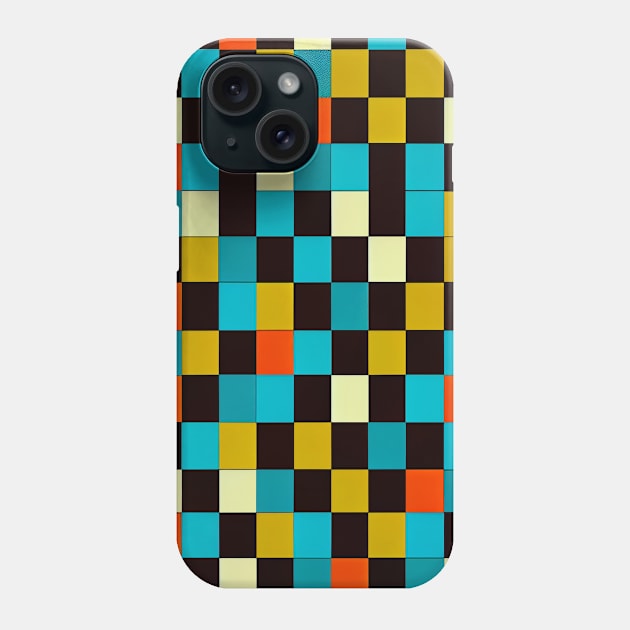 Striking Squares - Sleek Checkered Phone Case by mcmtshirts