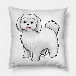 Dog - Maltese - Puppy Cut Pillow