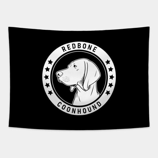 Redbone Coonhound Fan Gift Tapestry by millersye