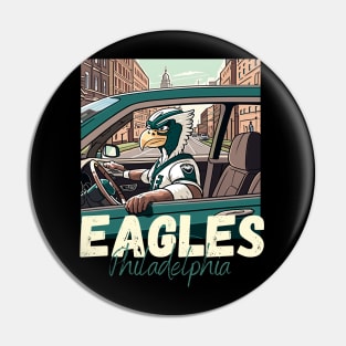 Philadelphia eagles football player graphic design cartoon style beautiful artwork Pin