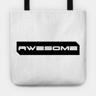 Awesome simple cyberpunk urban slang letters white Tote